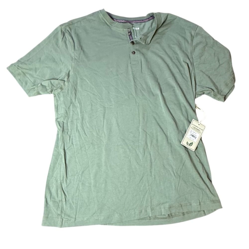 Alexander Julian Colours Mens Polo Shirt Size L Faded Grass Green